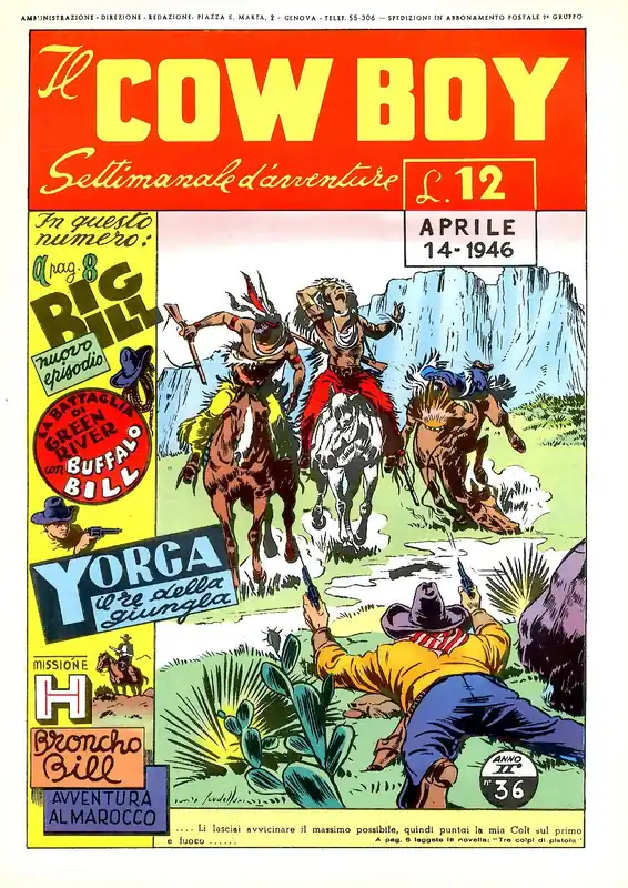 Occasione COW BOY ANASTATICI 36
