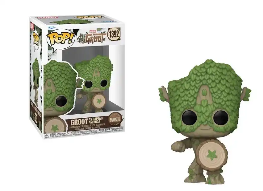 Must-Have MARVEL WE ARE GROOT - POP FUNKO VINYL FIGURE 1392 CAPTAIN AMERICA 9CM