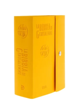 Miglior Prezzo Bibbia di Gerusalemme. Versione media gialla con bottone di chiusura